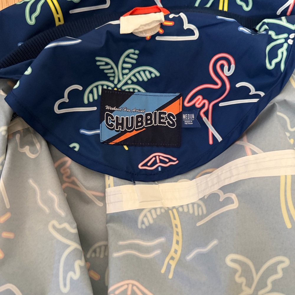Chubbies Neon Patterned Windbreaker Jacket With R… - image 2